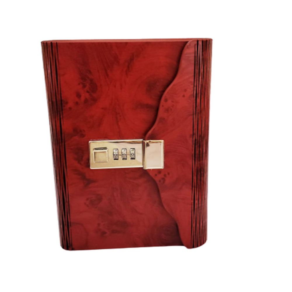 Toptan Ahşap Kapaklı Küçük Boy Şifreli Defter