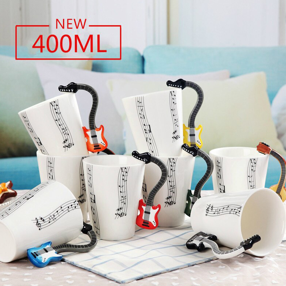 Toptan Gitar Kulplu Kupa Bardak