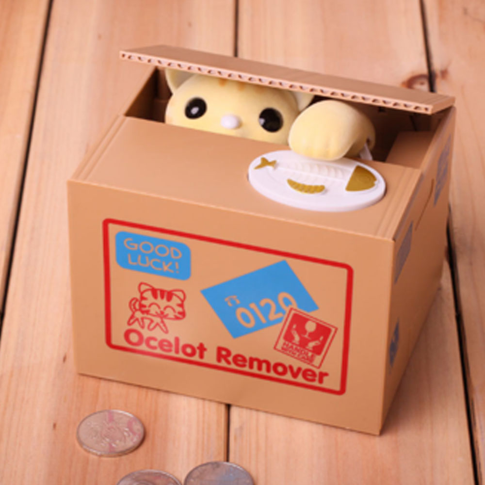 Toptan Hırsız Para Çalan Kedi Kumbara