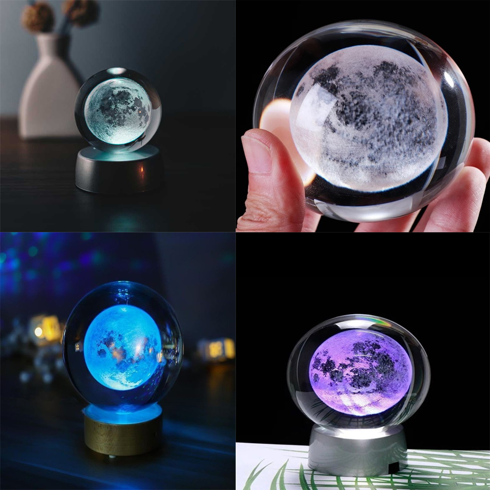 Toptan Dolunay Renk Değiştiren Cam Küre