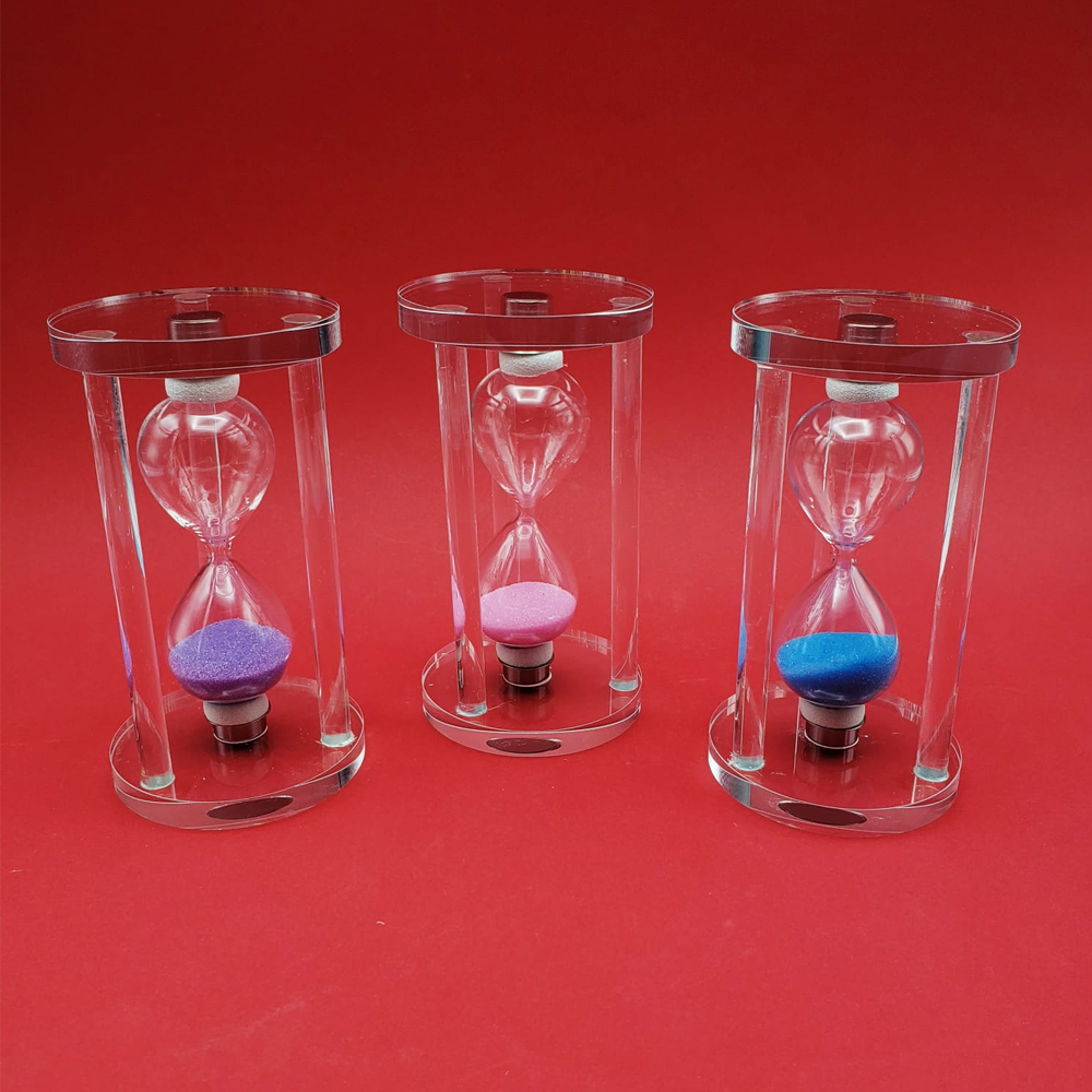 Toptan Renkli Cam Kum Saati (Orta Boy)