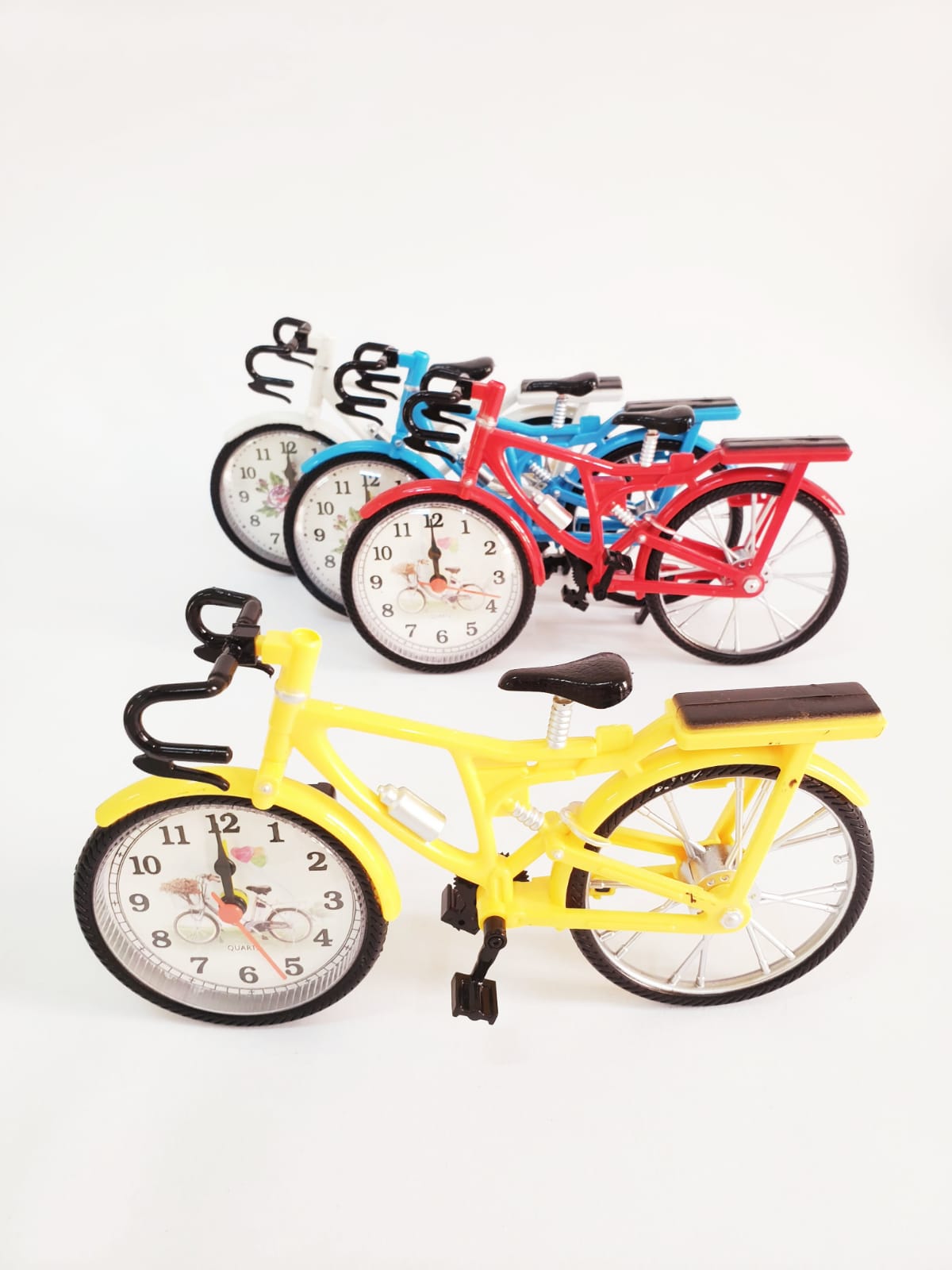 Toptan Dekoratif Renkli Bisiklet Saat