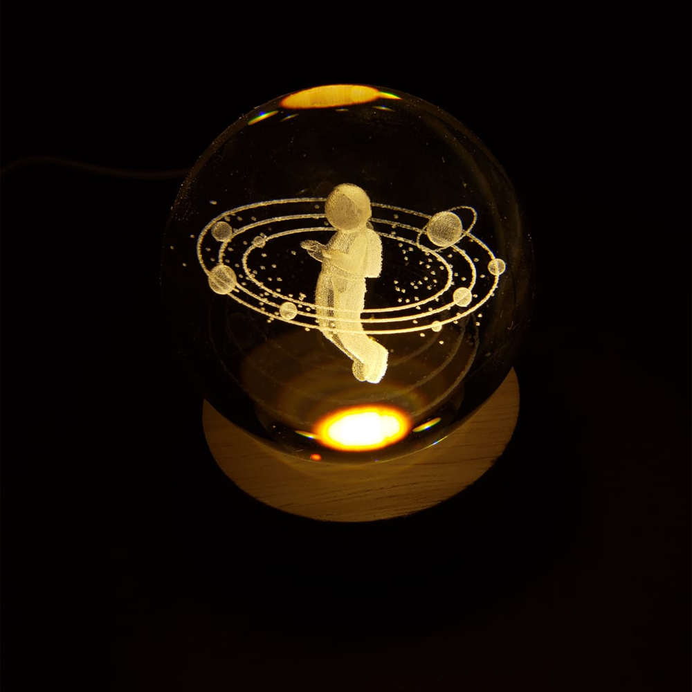 Toptan Astronot Tasarımlı Usb'li Cam Küre