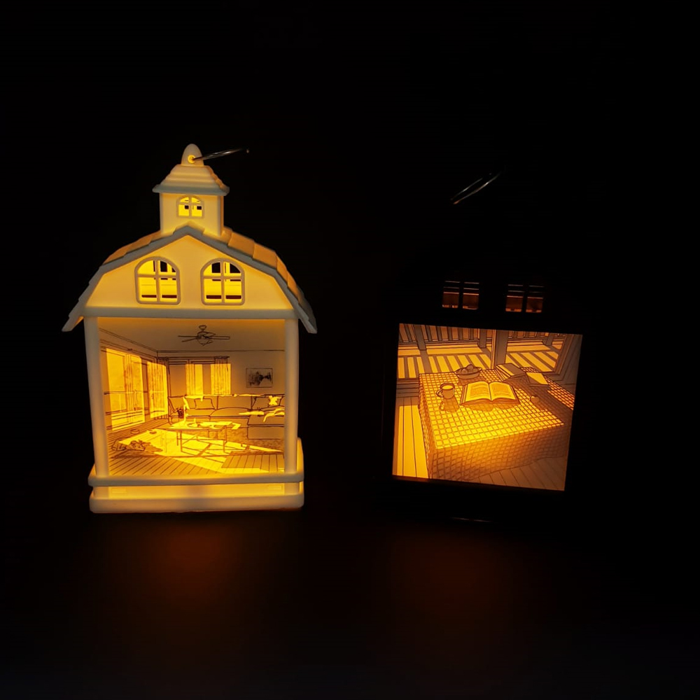 Toptan Nostaljik Ev Tasarımlı Dekoratif Led