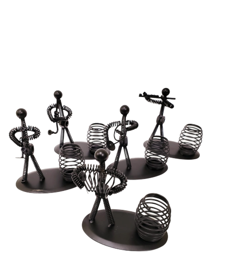 Toptan Dekoratif Metal Adam Müzisyen Kalemlik