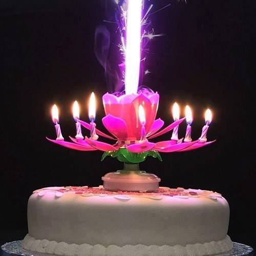 Toptan Kendiliğinden Açilan Sihirli Müzikli Pasta Mumu