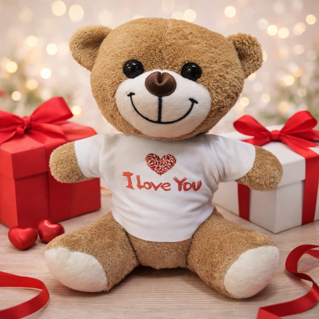 Toptan I Love You Tişörtlü Ayı