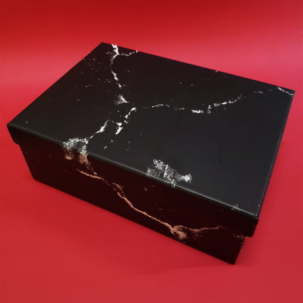 Siyah Mermer Temalı Hediyelik Kutu