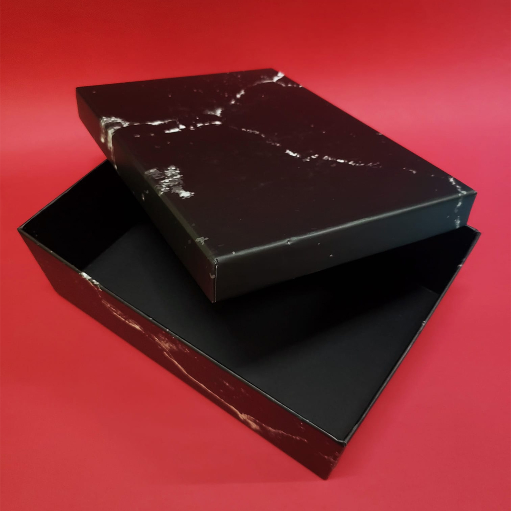 Siyah Mermer Temalı Hediyelik Kutu