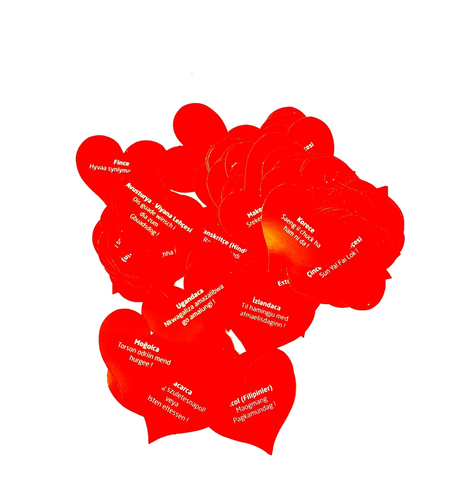 Toptan 100 Dilde Seni Seviyorum Sözleri