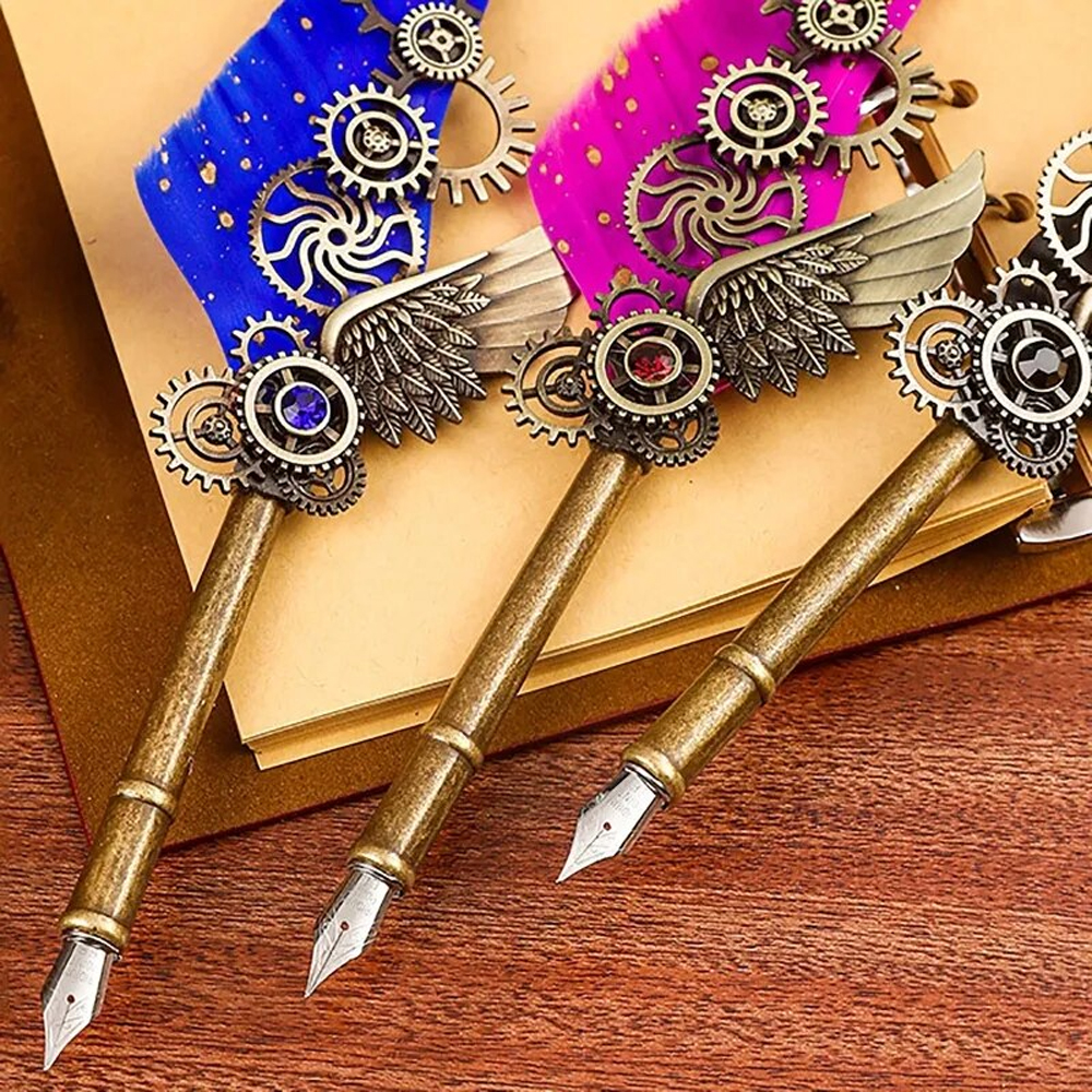 Toptan Tüylü Mürekkepli Divit Kalem Seti