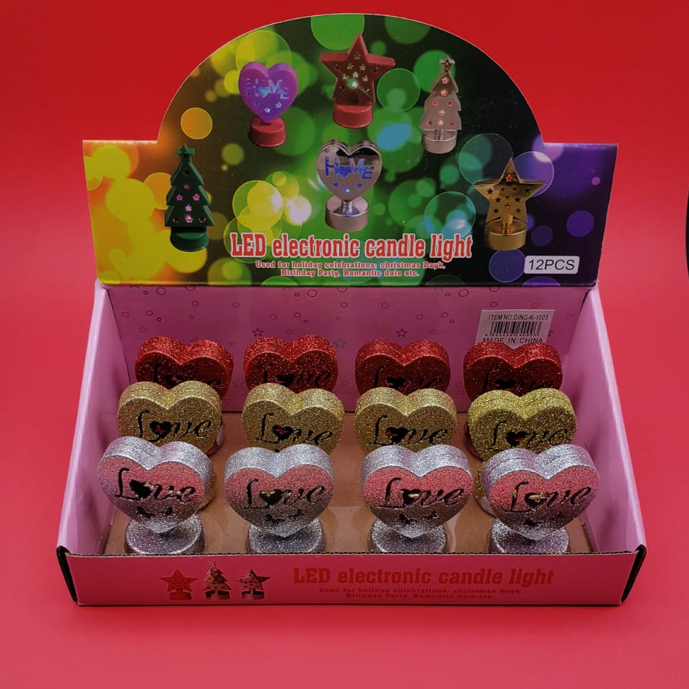 Toptan Işıklı Love Kalp