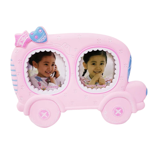 Toptan 2'li Araba Tasarimli Bebek Fotoğraf Çercevesi