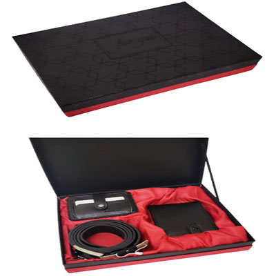 Toptan 3'lü Deri Kemer Cüzdan Kartlik Seti