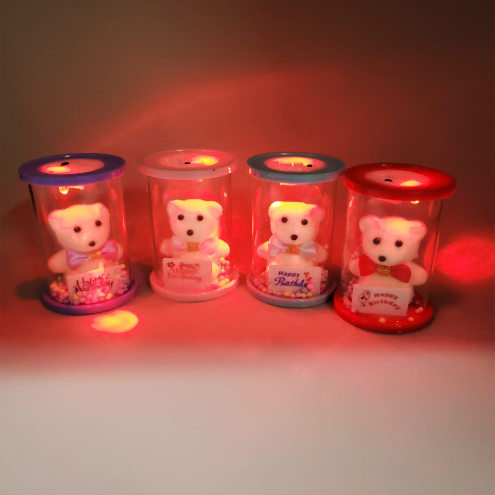 Toptan Happy Birthday Işıklı Ayıcık