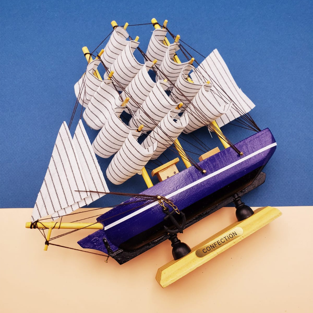 Toptan Büyük Boy Yelkenli Ahşap Gemi