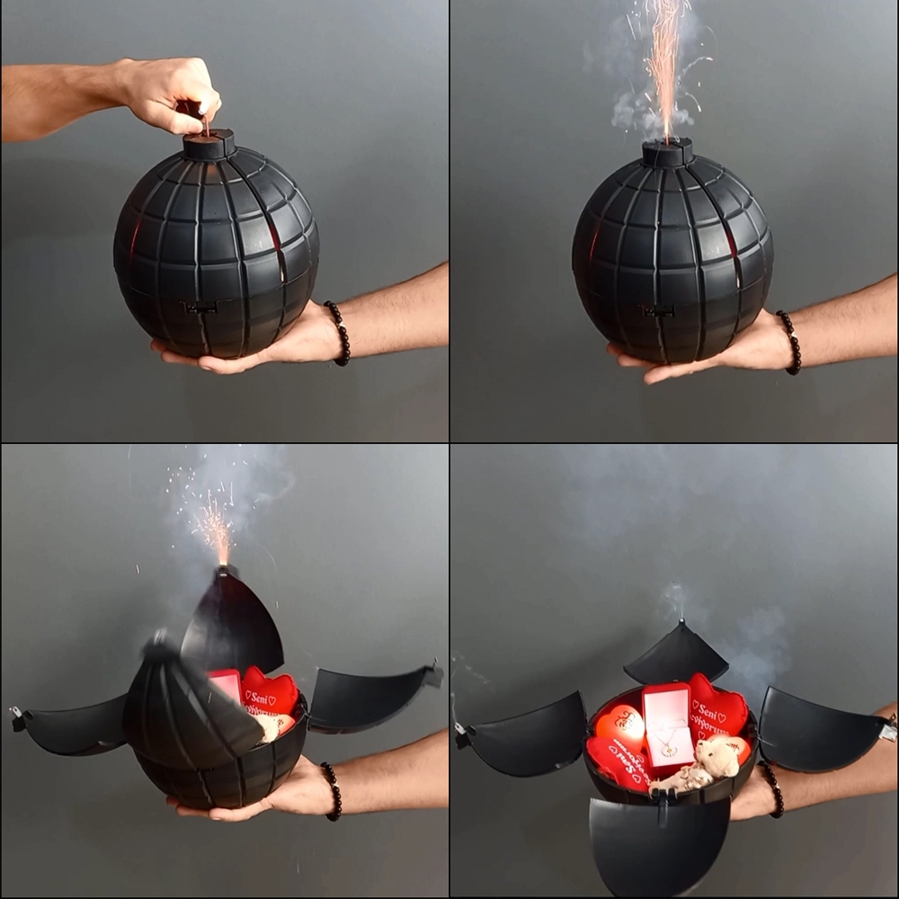 Toptan Bomba Tasarımlı Patlayan Kutu