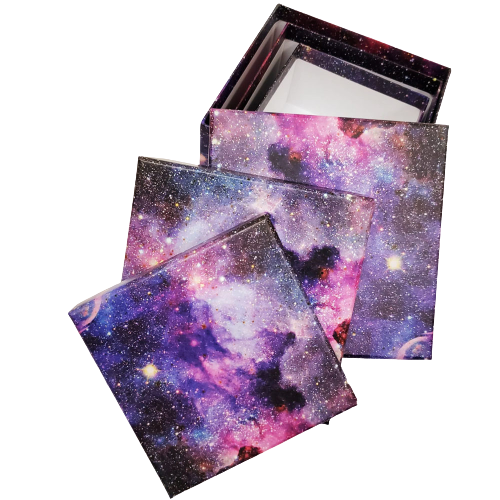 Toptan Uzay Tasarımlı 3'lü Hediye Set Kutu