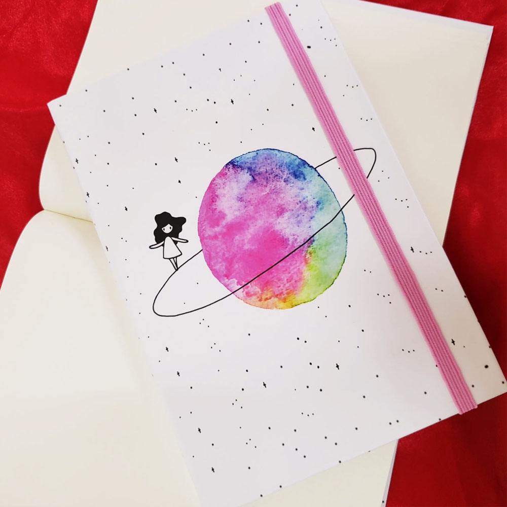 Toptan Defter Satürünlü Kız Tasarımlı Defter