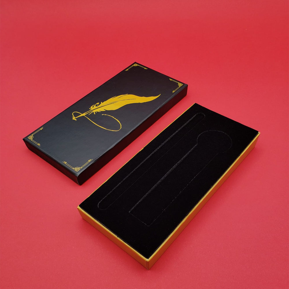 Toptan Tüylü Kalem Baskılı Kutu