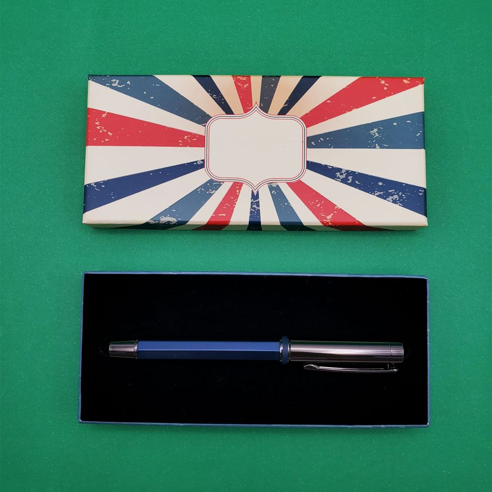 Toptan Lacivert Roller Kalem Kutulu