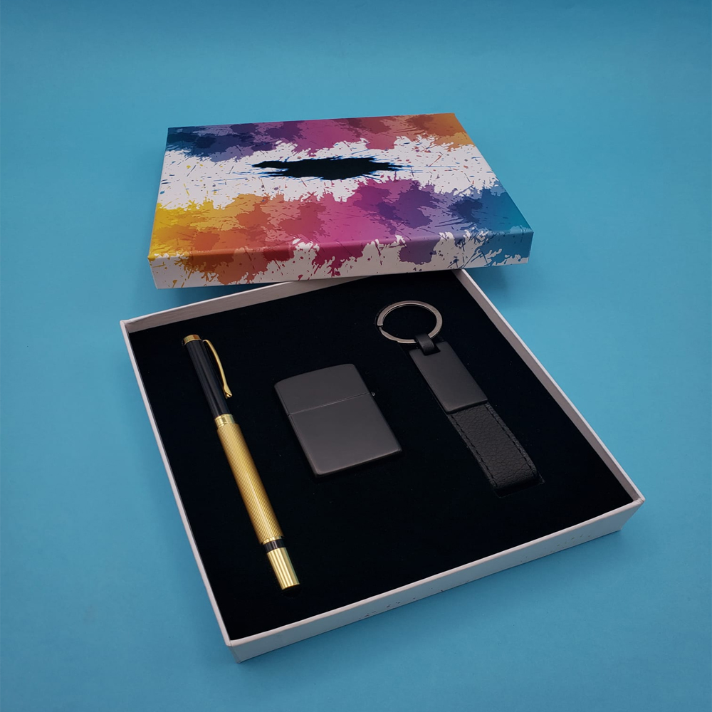 Toptan Kalem Anahtarlık Çakmak Hediye Seti