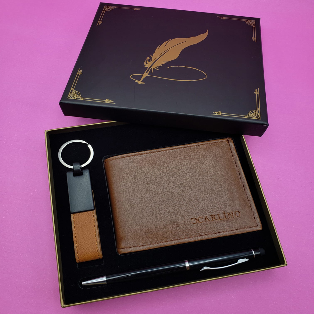 Toptan 3'lü Cüzdan Kalem Anahtarlık Seti