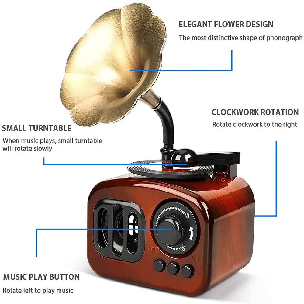 Toptan Nostaljik Tasarım Müzik Kutusu