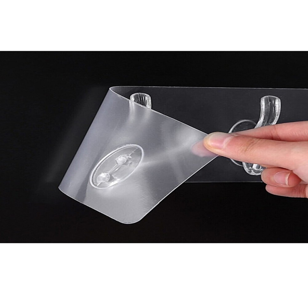 Toptan Şeffaf Yapışkanlı 5'li Askı