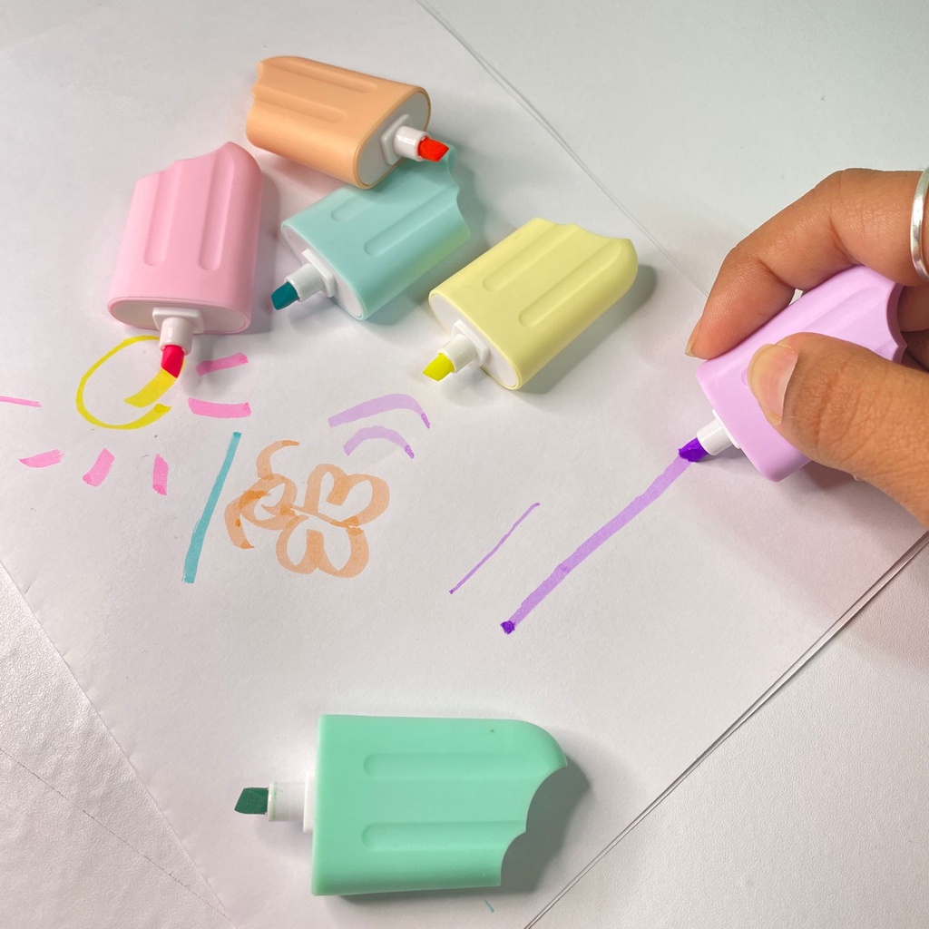 Toptan 6'lı Fosforlu Dondurma Kalem