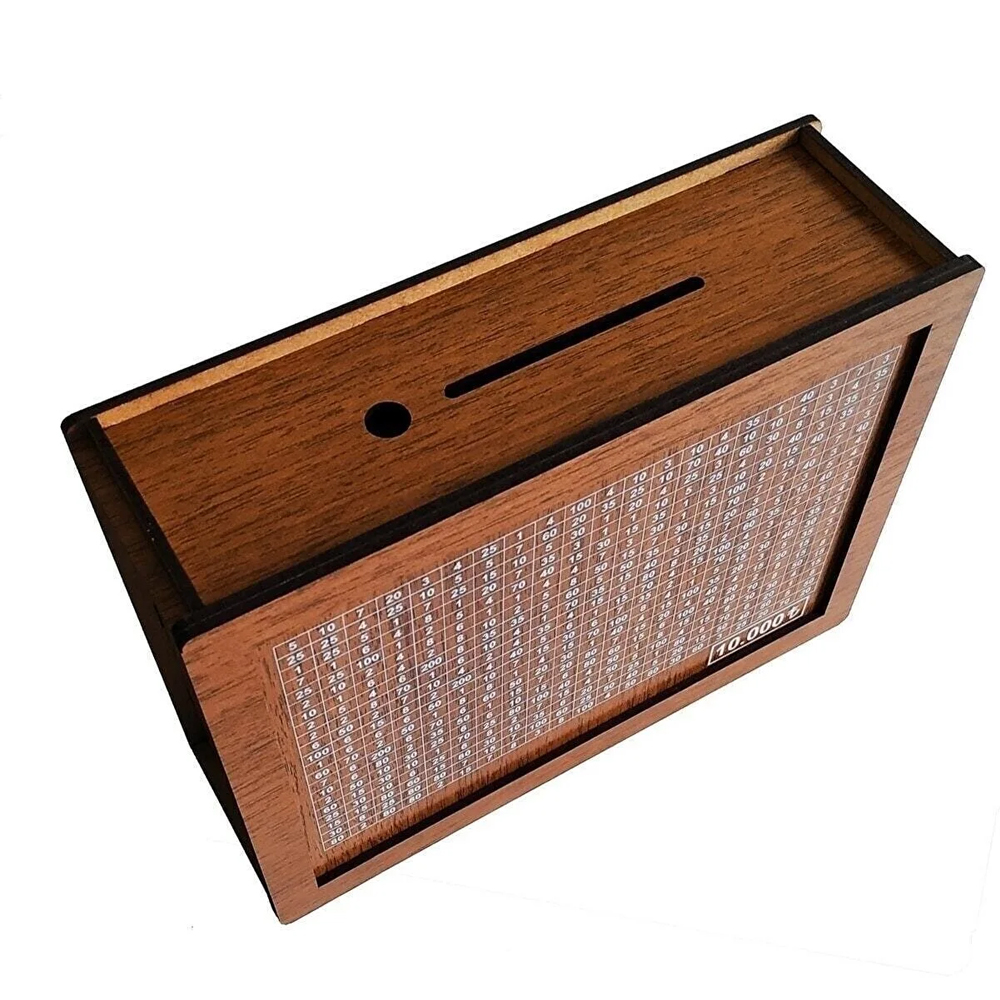 Toptan Ahşap 10.000 TL Hedef Kumbarası