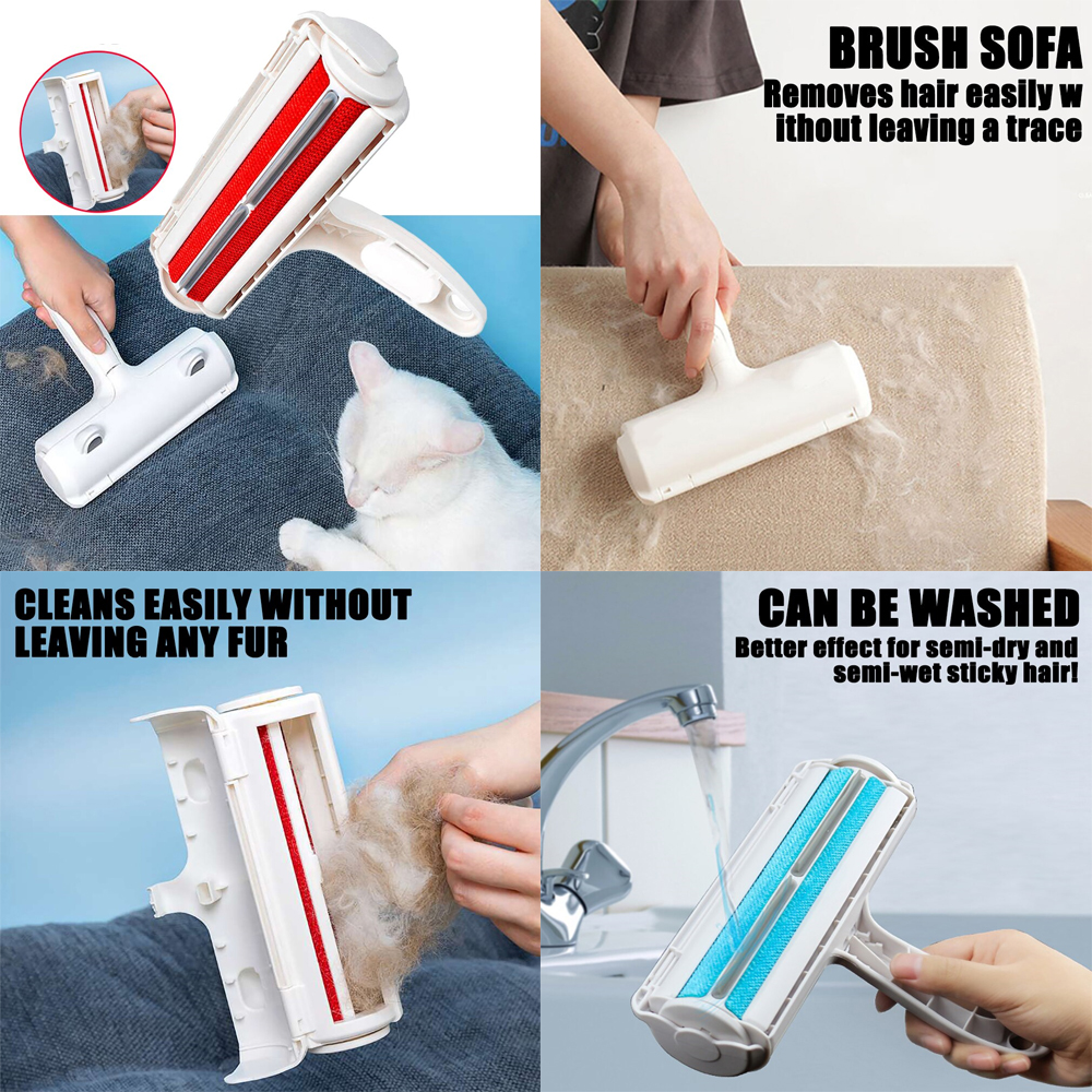 Hazneli Kedi Köpek Tüy Temizleyici Kıl Toz Toplayıcı Gırgır