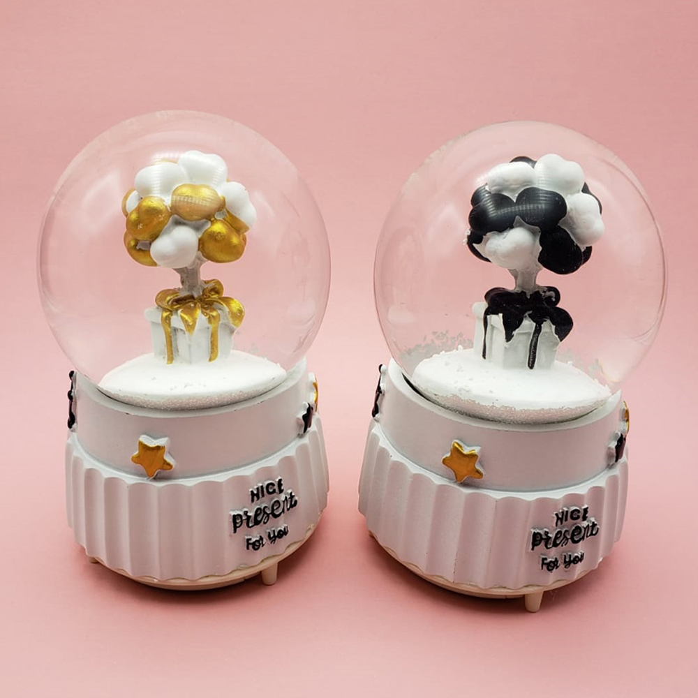 Toptan Uçan Balon Temalı Büyük Kar Küresi