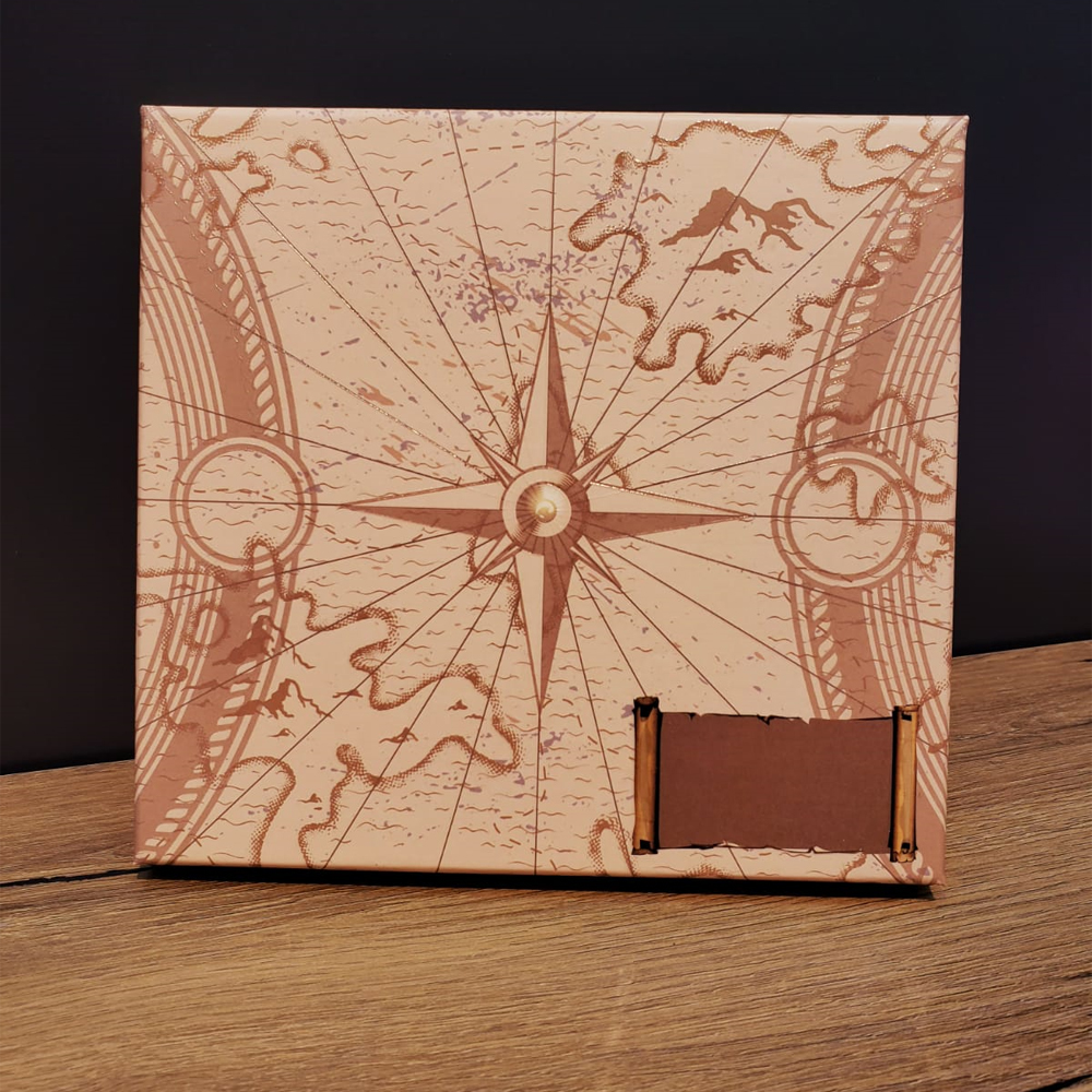 Toptan Pusula Baskılı Deri Defter Kalem Seti