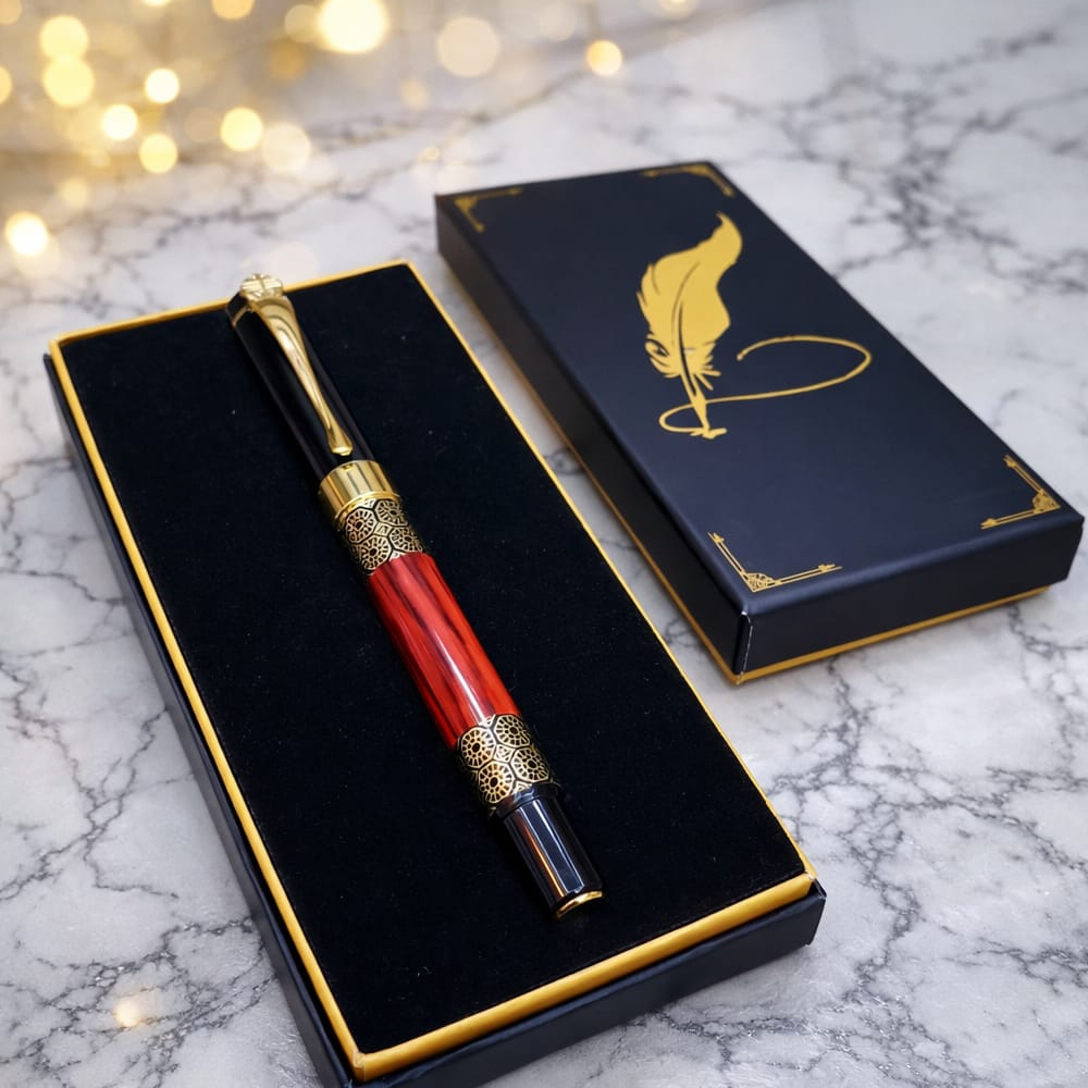 Toptan Gold Desenli Metal Roller Kalem