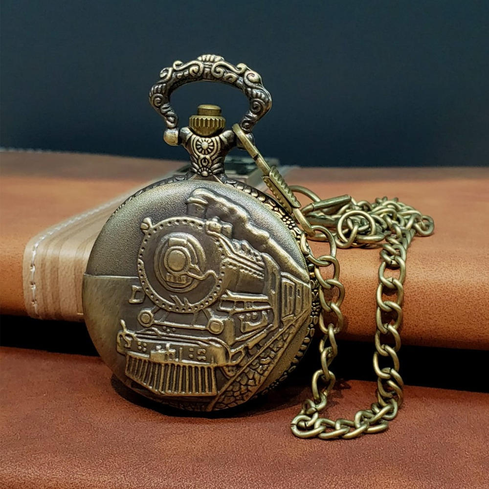 Toptan Antika Tren Tasarımlı Köstekli Cep Saati