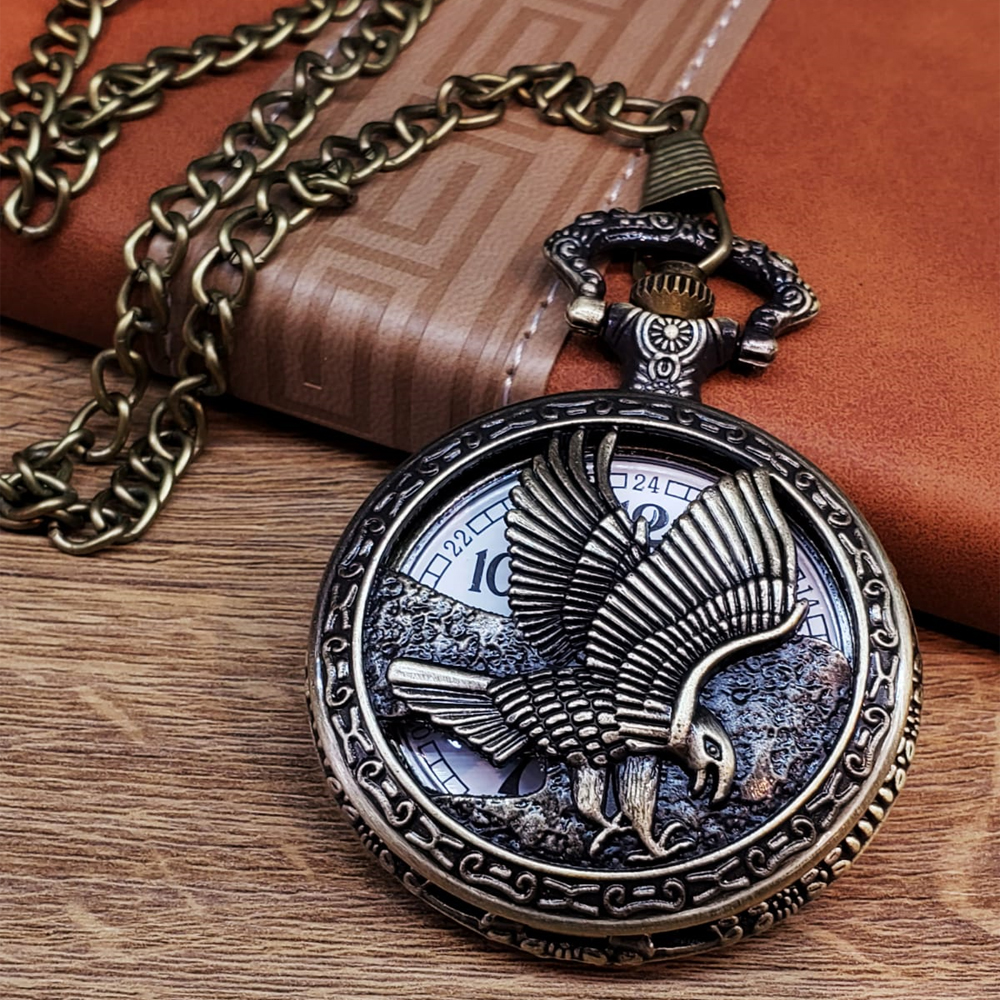 Toptan Kartal Tasarımlı Köstekli Saat