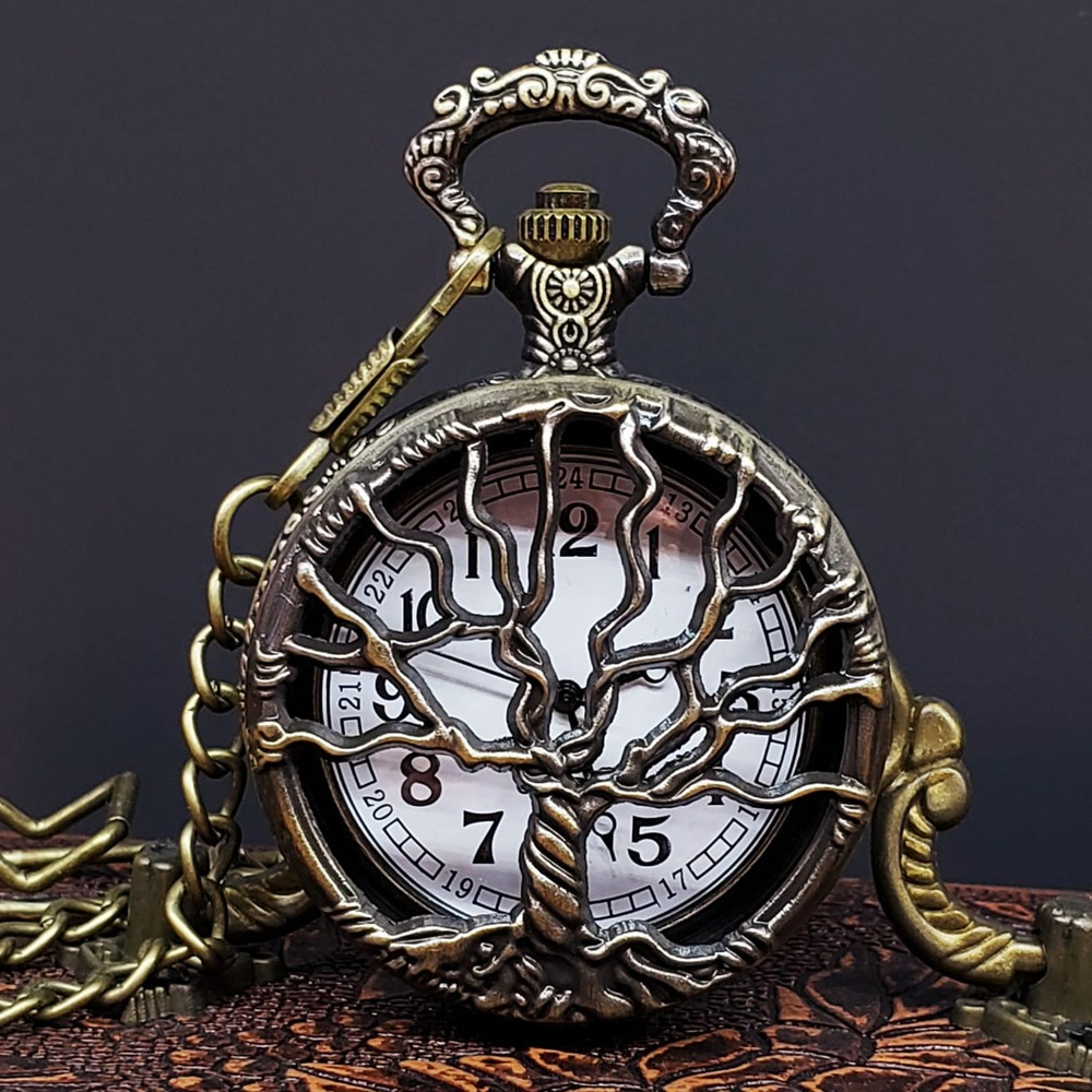 Toptan Hayat Ağaçı Tasarımlı Köstekli Saat