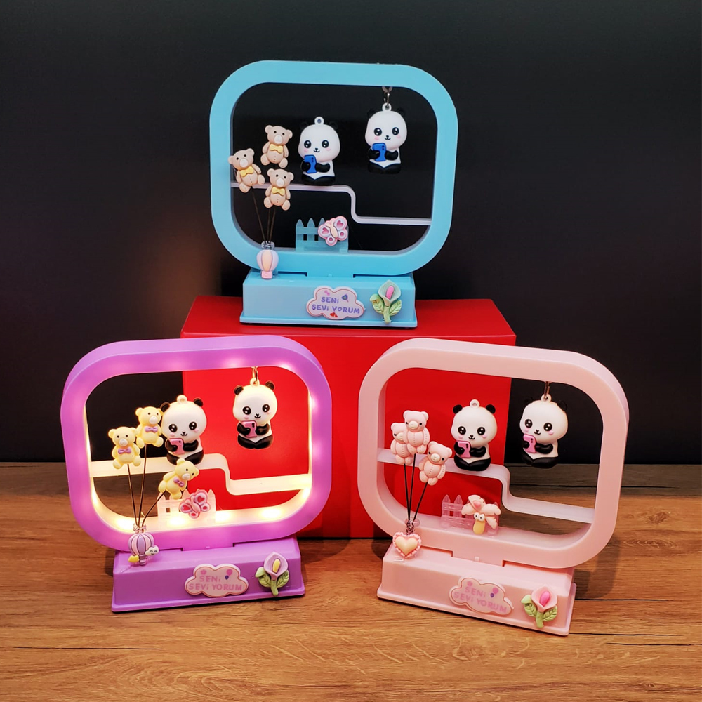 Toptan Müzikli Dekoratif Işıklı Sevimli Panda