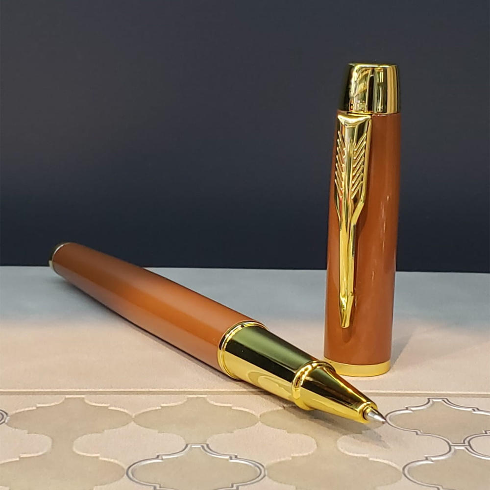 Toptan Öğretmenler Günü Hediyesi Kutulu Kahverengi Metal Kalem