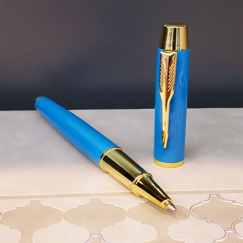 Toptan Özel Kutulu Turkuaz Roller Kalem