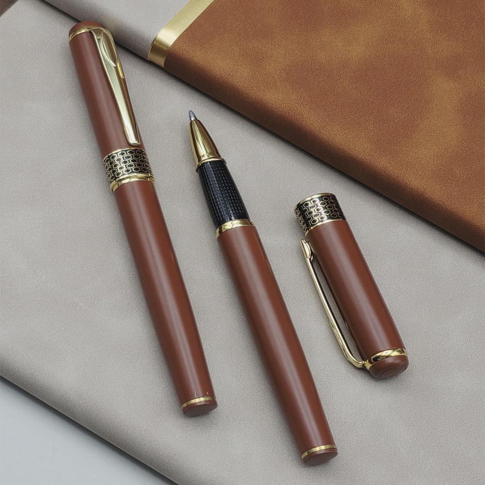 Toptan Öğretmenler Günü Hediyesi Kutulu Deri Defter Kalem Seti