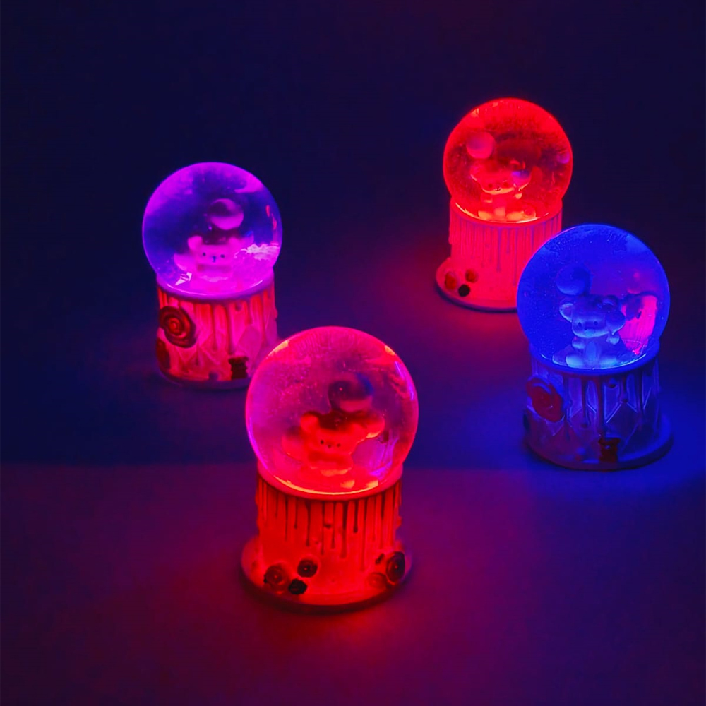 Toptan Sevimli Küçük Boy Ayıcık Kar Küresi