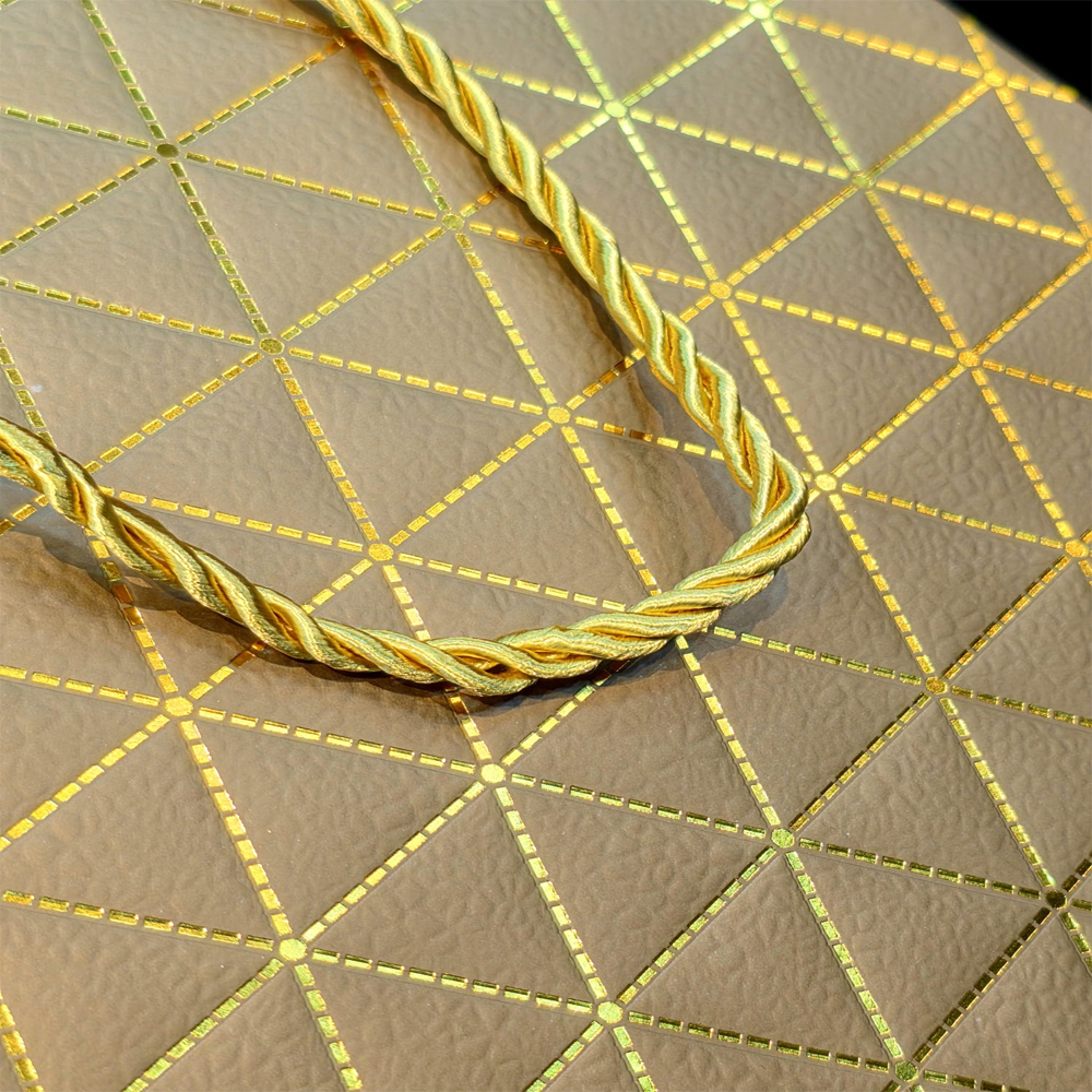 Toptan Mini Boy Gold Karton Hediye Çantası