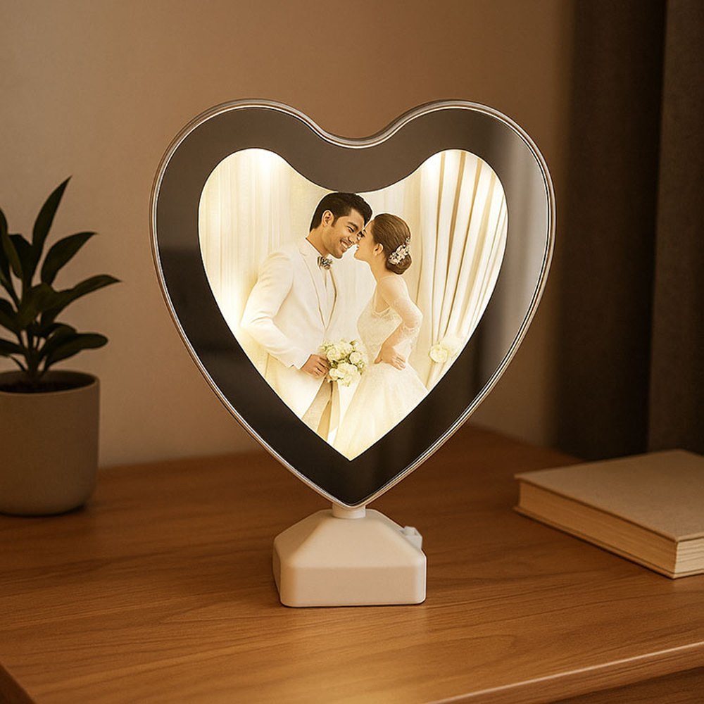 Toptan Led Işıklı Kalpli Sihirli Ayna