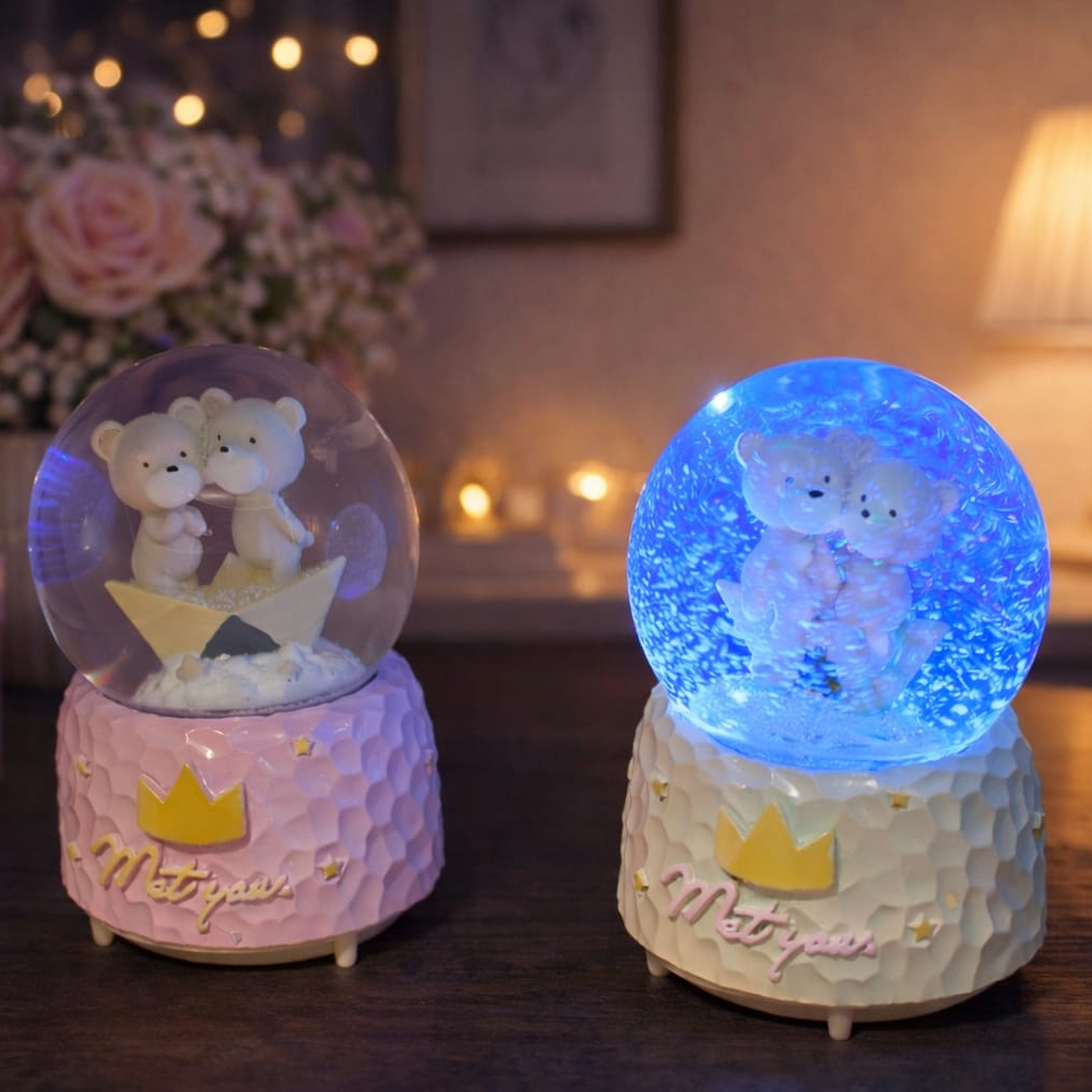 Toptan Sevimli Ayıcık Büyük Kar Küresi