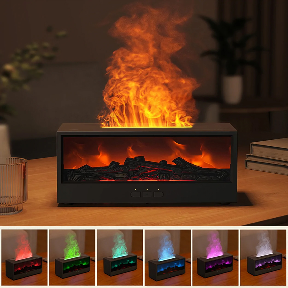 Toptan Şömine Görünümlü Alev Efektli Hava Nemlendirici