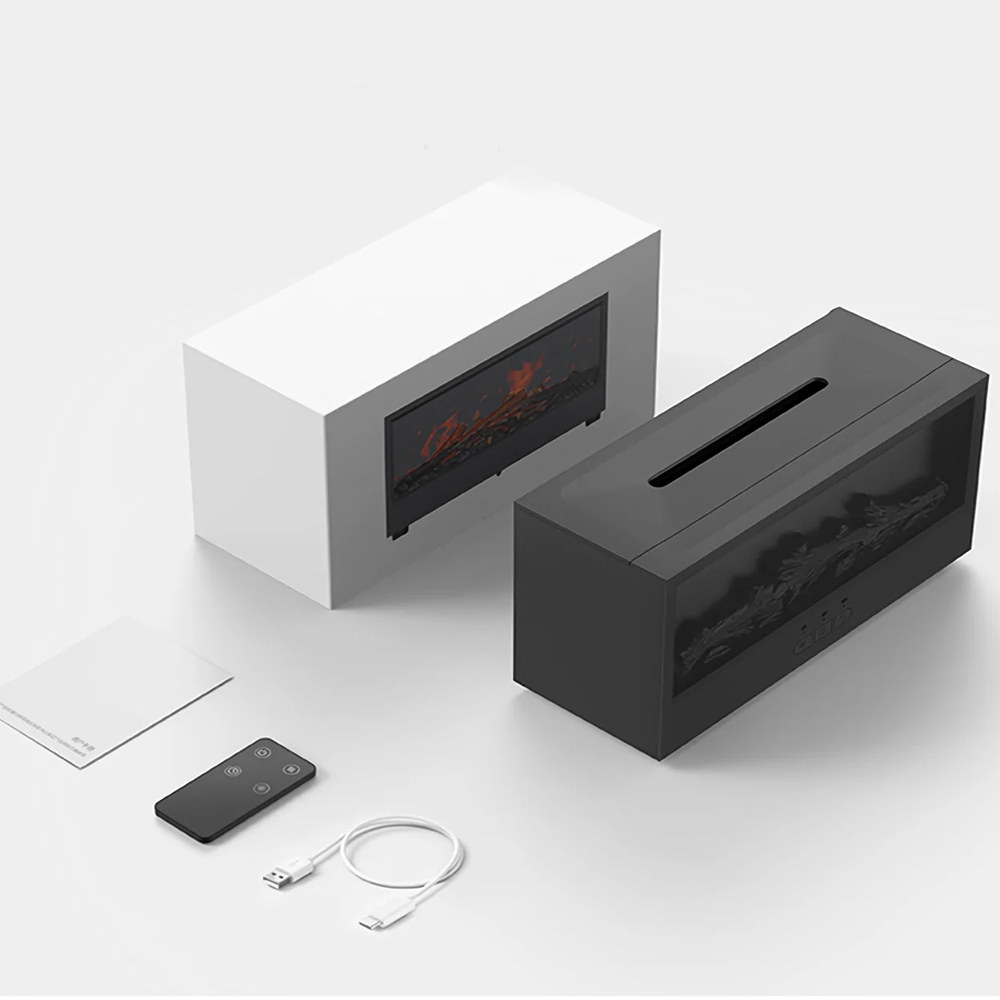 Toptan Şömine Görünümlü Alev Efektli Hava Nemlendirici