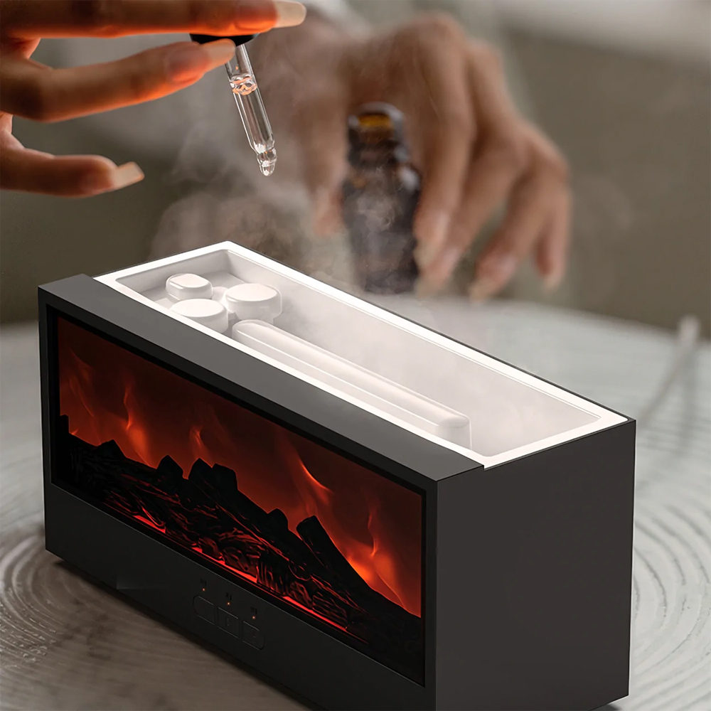 Toptan Şömine Görünümlü Alev Efektli Hava Nemlendirici