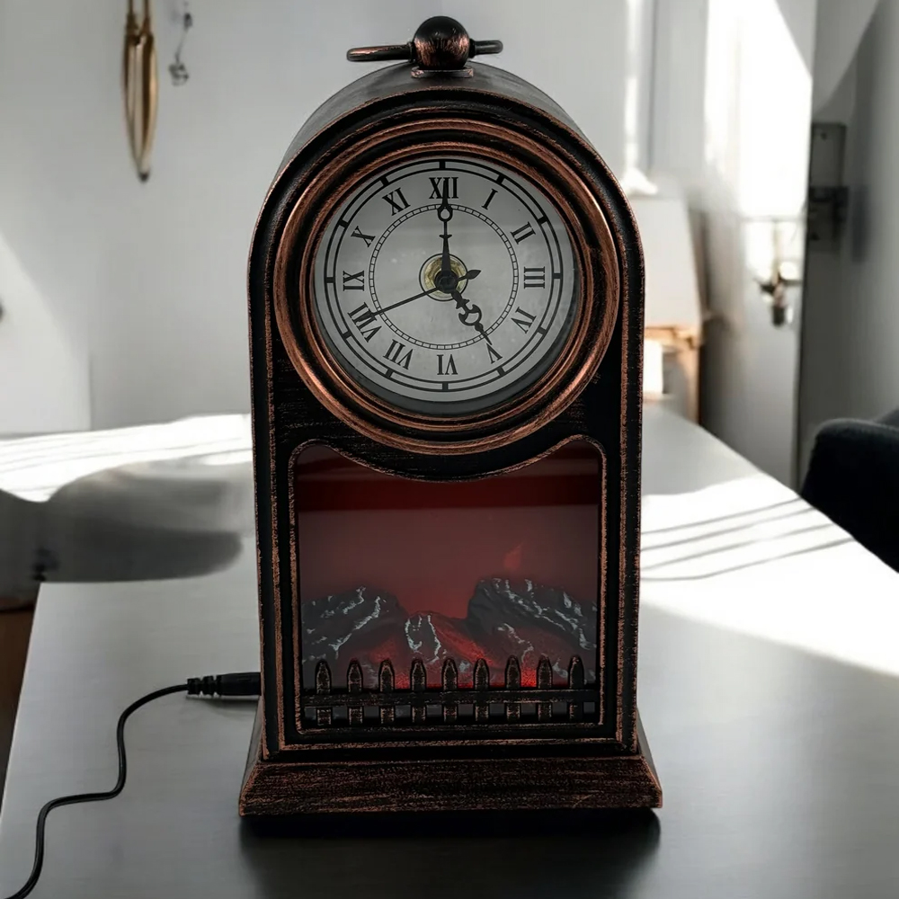 Toptan Şömine Tasarımlı Romen Rakamlı Saat